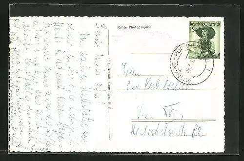 AK Landpoststempel Gosaumühle P. Attnang-Puchheim