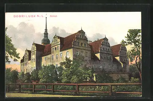 AK Dobrilugk, Blick zum Schloss