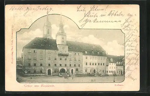AK Rosswein, Blick zum Rathaus