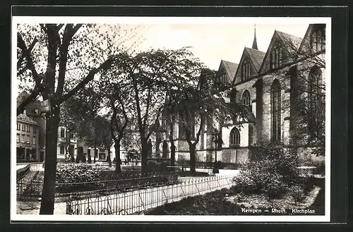 AK Kempen /Rhein, Kirchplatz