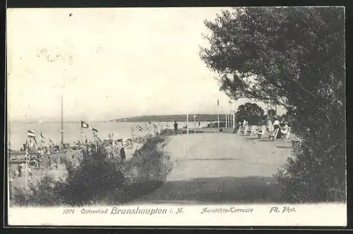 AK Brunshaupten i. M., Aussichts-Terrasse