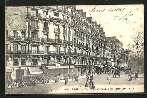 AK Paris, Le Boulevard des Batignolles