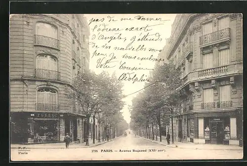 AK Paris, Avenue Bugeaud