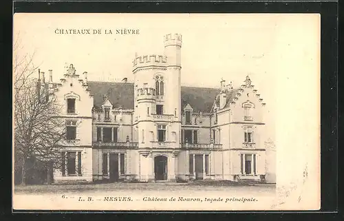 AK Mesves, Chateau de Mouron, facade principale
