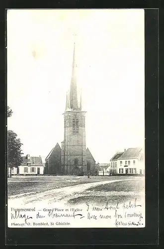 AK Pommeroeul, Grand`Place et l`Eglise