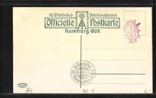 AK Hamburg, 16. Deutsches Bundesschiessen 1909, Ehrenhof