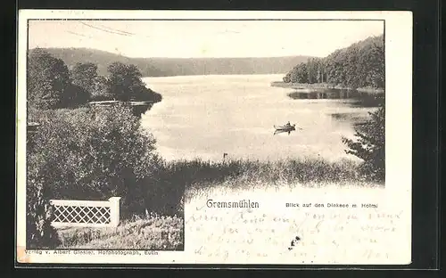 AK Gremsmühlen, Blick auf den Dieksee m. Holm