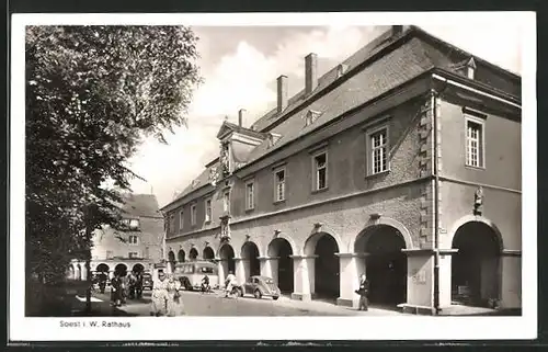 AK Soest i. W., Partie am Rathaus