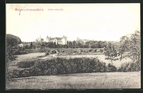 AK Malente-Gremsmühlen, Panorama im Schwentital