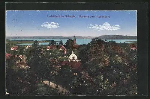 AK Malente, Panorama vom Godenberg