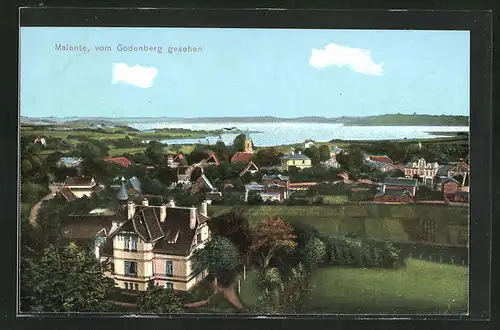 AK Malente, Panorama vom Godenberg gesehen