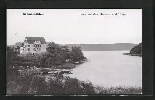 AK Gremsmühlen, Blick auf den Dieksee und Holm