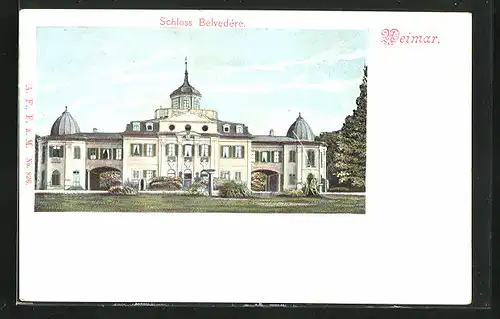 AK Weimar, Schloss Belvedere