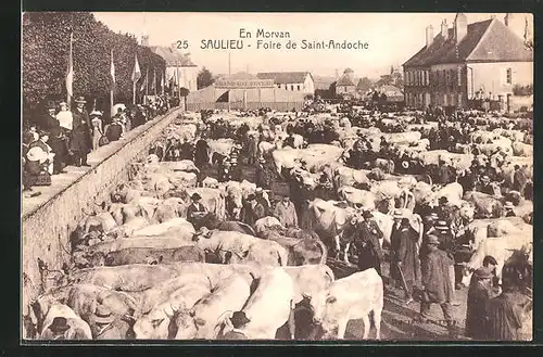 AK Saulieu, Foire de Saint-Andoche