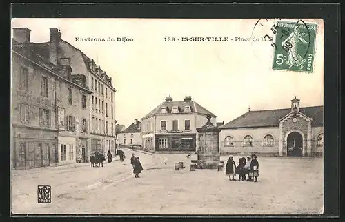 AK Is-sur-Tille, Place de la Republique