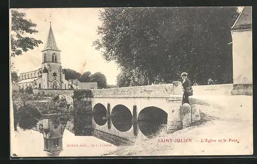 AK Saint Julien, L`Eglise et le Pont