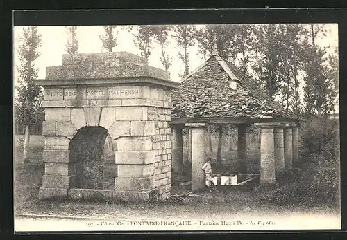 AK Fontaine-Francaise, Fontaine Henri IV.