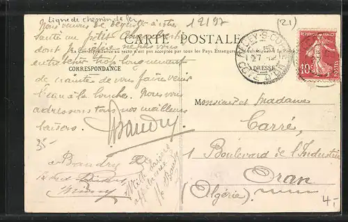 AK Recey-sur-Ource, Vall de l`Ource, Panorama