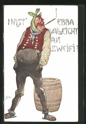 AK Hast ebba Valeicht an Zweifi, Scherz