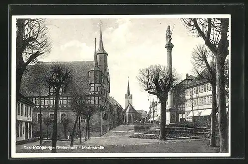 AK Duderstadt, Blick in die Marktstrasse