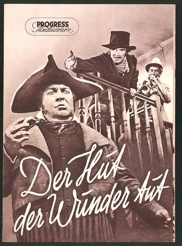 Filmprogramm PFI Nr. 37 /53, Der Hut der Wunder tut, Sasa Rasilov, Zdenek Dite, Josef Kemr, Regie: Alfred Radok