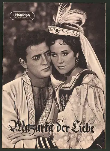 Filmprogramm PFI Nr. 47 /57, Mazurka der Liebe, Bert Fortell, Albert Garbe, Eberhard Krug, Regie: Hans Müller