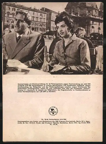 Filmprogramm PFI Nr. 70 /56, Kanaille von Catania, Alberto Sordi, Armonia Balducci, Regie: Luigi Zampa