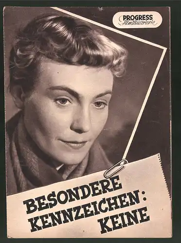 Filmprogramm PFI Nr. 23 /56, Besondere Kennzeichen: Keine, Erika Müller-Fürstenau, Christoph Engel, Regie:Joachim Kunert