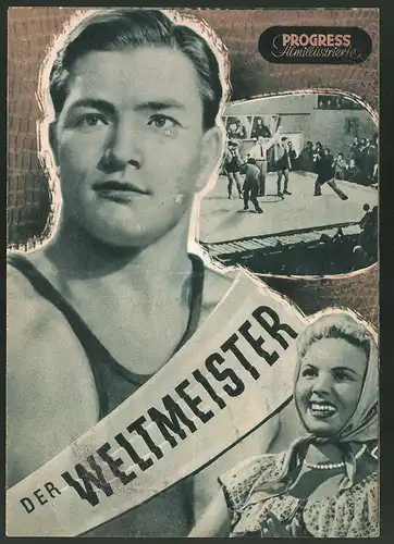 Filmprogramm PFI Nr. 55 /55, Der Weltmeister, W. Merkurjew, W. Guljajew, Regie: W. Gontschukow
