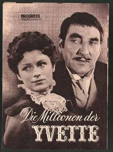 Filmprogramm PFI Nr. 100 /56, Die Millionen der Yvette, Josephine Back, Wolf Kaiser, Regie: Prof. Martin Hellberg