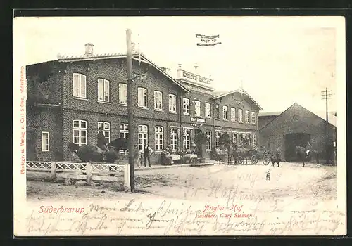 AK Süderbrarup, Gasthaus Angler-Hof von Carl Siemen