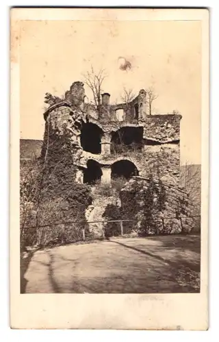 Fotografie Franz Richard, Heidelberg, Ansicht Heidelberg, Ruine des Schlosses