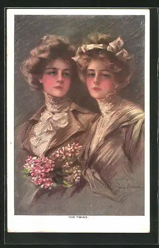 Künstler-AK Philip Boileau: The Twins, Zwei Frauen