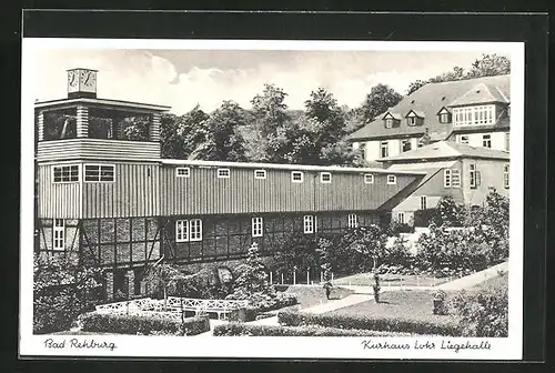 AK Bad Rehburg, Hotel Kurhaus mit Liegehalle