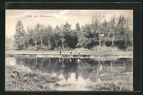 AK Wittenborn, Seepartie am Waldrand