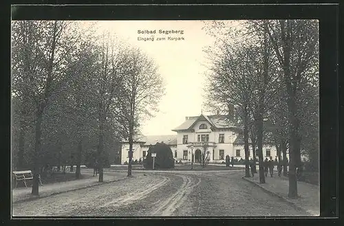 AK Bad Segeberg, Eingang zum Kurpark