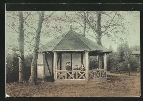 AK Bad Rehburg, Pavillon auf der Georgshöhe