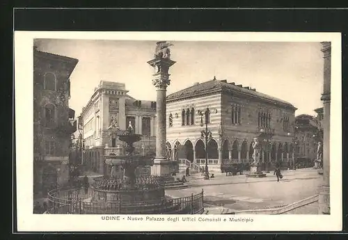 AK Udine, Nuovo Palazzo degli Uffici Comunali e Municipio