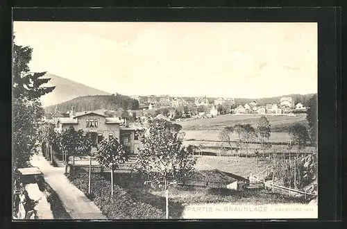 AK Braunlage, Ortsansicht im Sommer