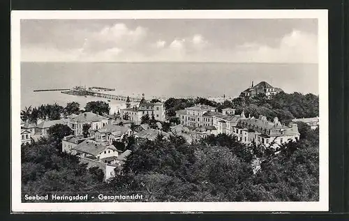 AK Heringsdorf, Blick auf den Ort zum Meer hin