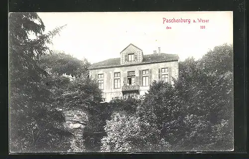 AK Paschenburg a. Weser, Gebäudeansicht