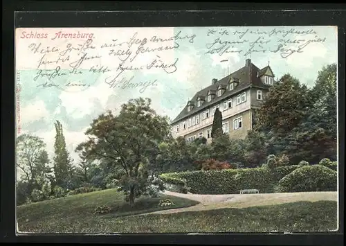 AK Arensburg, Schloss mit Schlossgarten