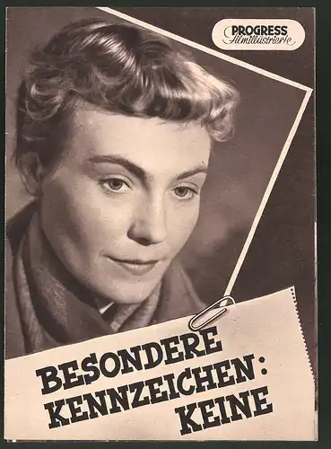 Filmprogramm PFI Nr. 23/56, Besondere Kennzeichen: Keine, Erika Müller-Fürstenau, Christoph Engel, Regie: Joachim Kunert