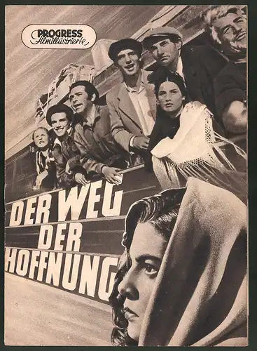 Filmprogramm PFI, Der Weg der Hoffnung, Raf Vallone, Elena Varzi, Franco Narvarra, Regie: Pietro Germi