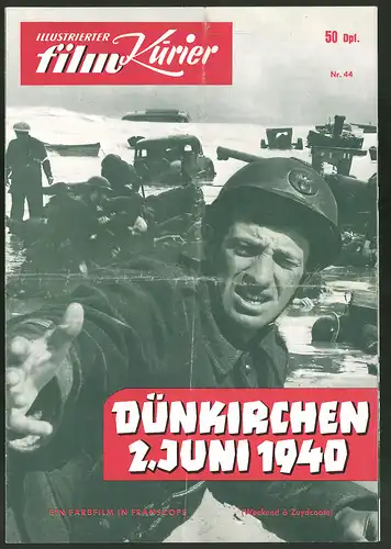 Filmprogramm IFK Nr. 44, Dünkirchen 2. Juni 1940, Jean-Paul Belmondo, Catherine Spaak, Regie: Henri Verneuil