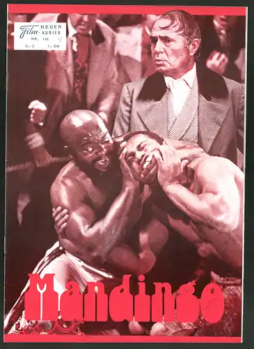 Filmprogramm NFK Nr. 146, Mandingo, James Mason, Susan George, Perry King, Regie Richard Fleischer
