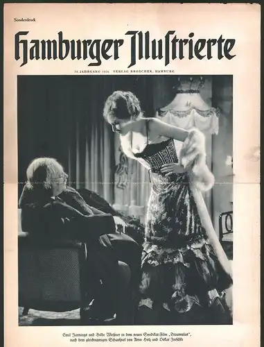 Filmprogramm HJ, Traumulus, Hilde Weissner, Herbert Hübner, Harald Paulsen, Regie Carl Froelich