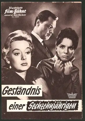 Filmprogramm IFB Nr. 05620, Geständnis einer Sechsehnjährigen, Nina Sandt, Wolfgang Preiss, Regie Georg Tressler