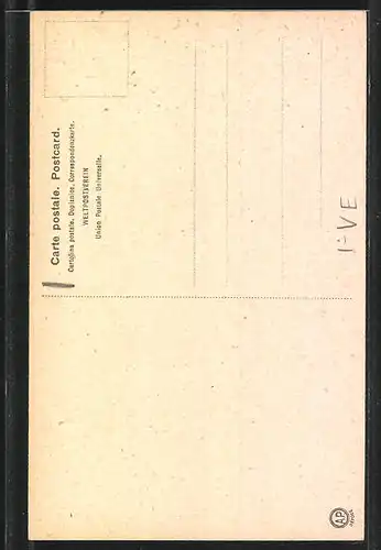 Künstler-AK Venezia, Piazzetta, Ortspartie