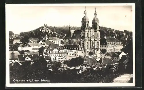 AK Gössweinstein /Fränkische Schweiz, Ortsansicht mit Kirche
